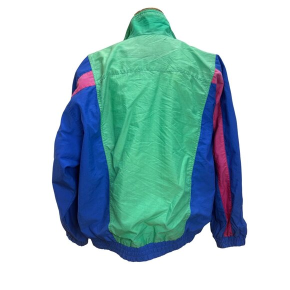 VTG Alfred Dunner 80/90s Colorblock Nylon Windbreaker Large Jacket Womens Retro - Picture 2 of 11